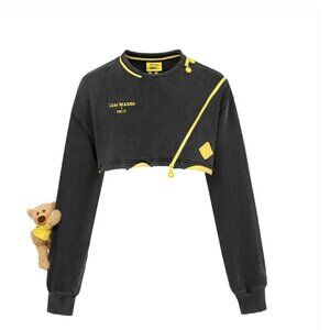 13DE MARZO Sidelong Zip Short Sweater